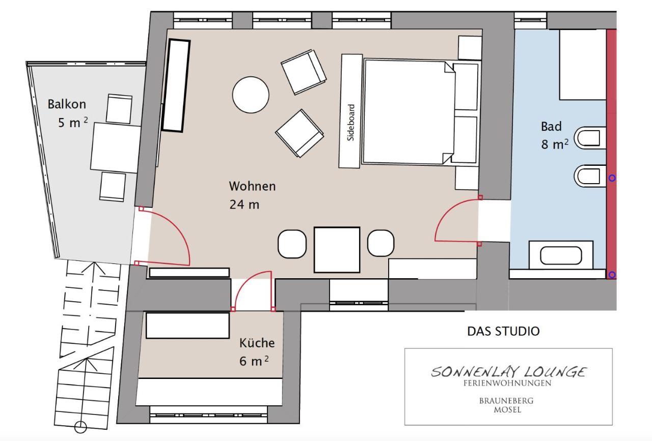 Sonnenlay Lounge - Studio & Ferienhaus Brauneberg Exteriér fotografie
